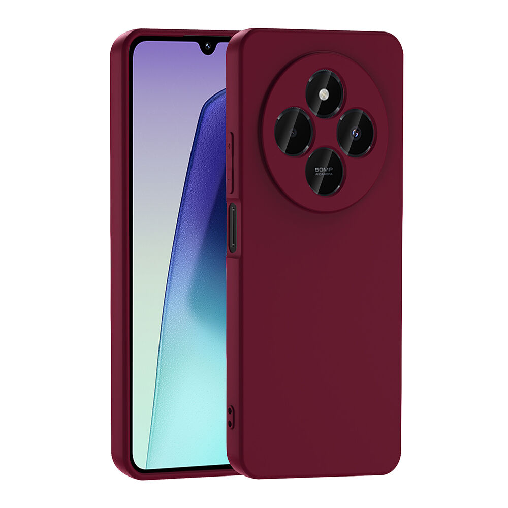 Xiaomi Redmi 14C 4G Kılıf Kamera Korumali Mara Lansman Kapak Koyu Mor