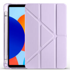 Xiaomi Redmi Pad SE 8.7 Kılıf Tri Folding Kalem Bölmeli Standlı Kılıf Lacivert