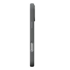 iPhone 18 Pro Max Kılıf MagSafe Şarj Özellikli Çizgi Desenli Kumaş Dokulu Lorin Kapak