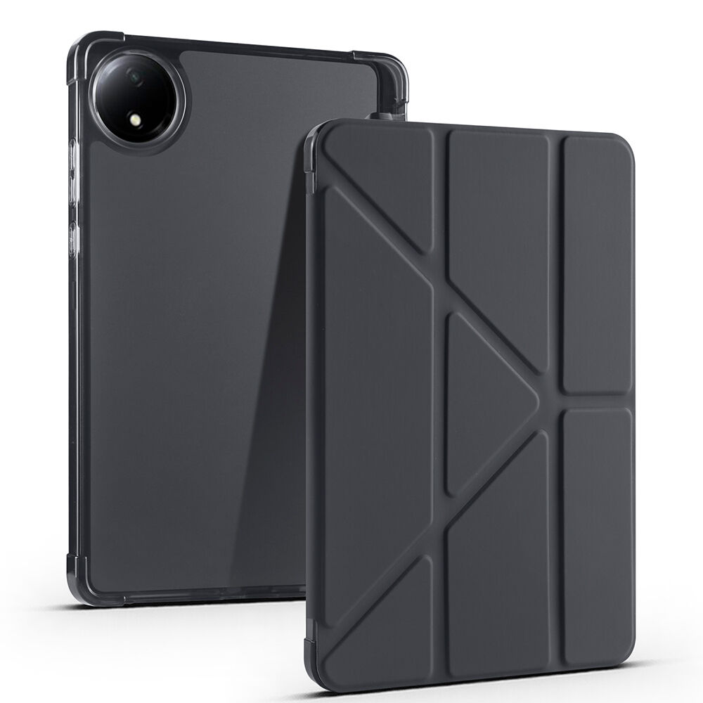 Xiaomi Redmi Pad SE 8.7 Kılıf Tri Folding Kalem Bölmeli Standlı Kılıf Siyah