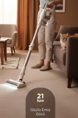 Kablosuz Katlanabilir Hafif UV Işıklı Dikey Şarjlı Süpürge 300W 21KPa CSVC-100
