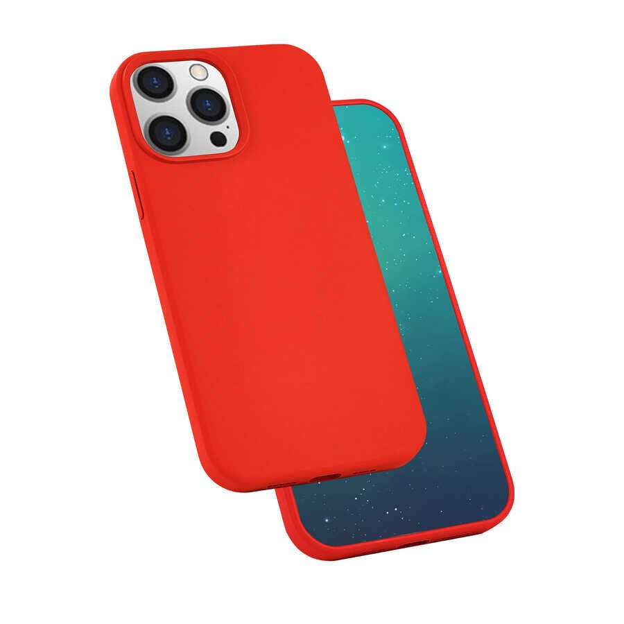 iPhone 13 Pro Kılıf  Silk Silikon Kırmızı