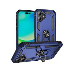 iPhone 16 Plus Kılıf Vega Tank Sert Yüzüklü Standlı Zırh Koruma Kapak