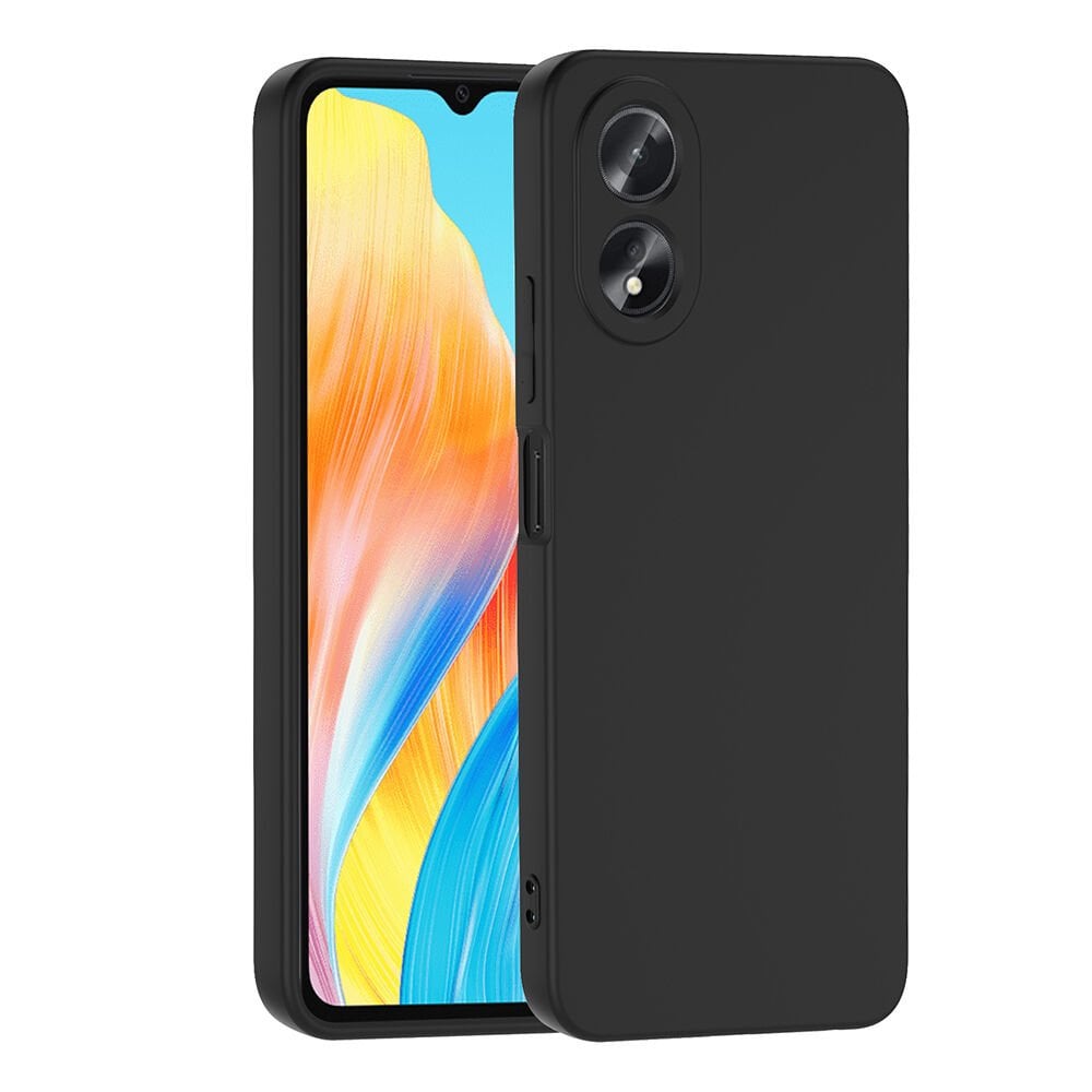 Oppo A38 Kılıf Kamera Korumali Mara Lansman Kapak Siyah