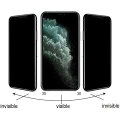 iPhone 14 Pro Kolay Uygulama Aparatlı Anti Statik Hayalet Cam Privacy Glass Hayalet Cam Ekran