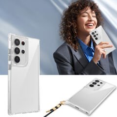 Samsung Galaxy S24 Ultra Kılıf Airbagli Takılabilir Askı Aparatlı Snap Silikon Kapak