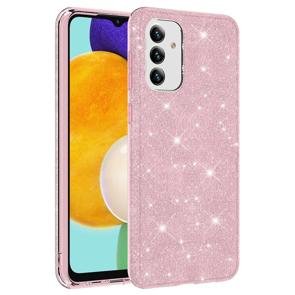 Samsung Galaxy A13 5G Kılıf Shining Silikon Pembe