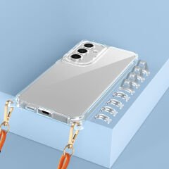 Samsung Galaxy S24 FE Kılıf Airbagli Takılabilir Askı Aparatlı Snap Silikon Kapak
