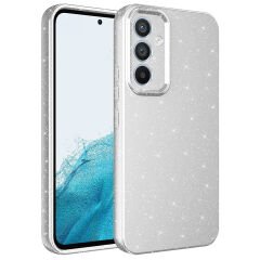 Samsung Galaxy A34 Kılıf Kamera Korumalı Simli Lüks Koton Kapak Kılıf
