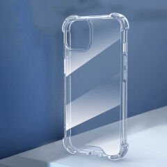 iPhone 14 Pro Max Kılıf Nitro Anti Shock Darbe Emici Köşe Korumalı Şeffaf Silikon Kapak
