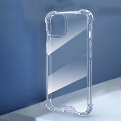 iPhone 14 Pro Max Kılıf Nitro Anti Shock Darbe Emici Köşe Korumalı Şeffaf Silikon Kapak