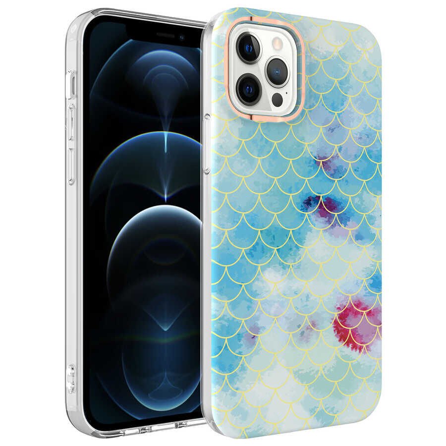 iPhone 12 Pro Kılıf Bella Kapak Mavi