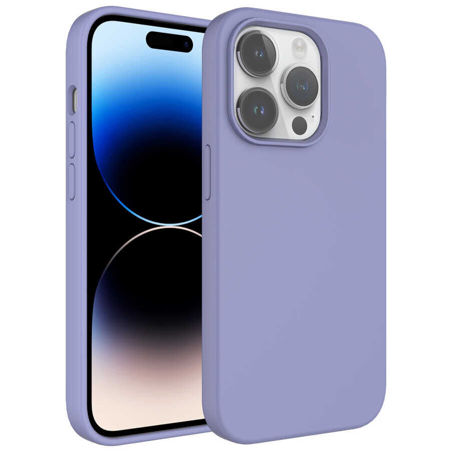 iPhone 14 Pro Max Kılıf Sıvı Teknolojili Silinebilir Sert Kivi Kapak