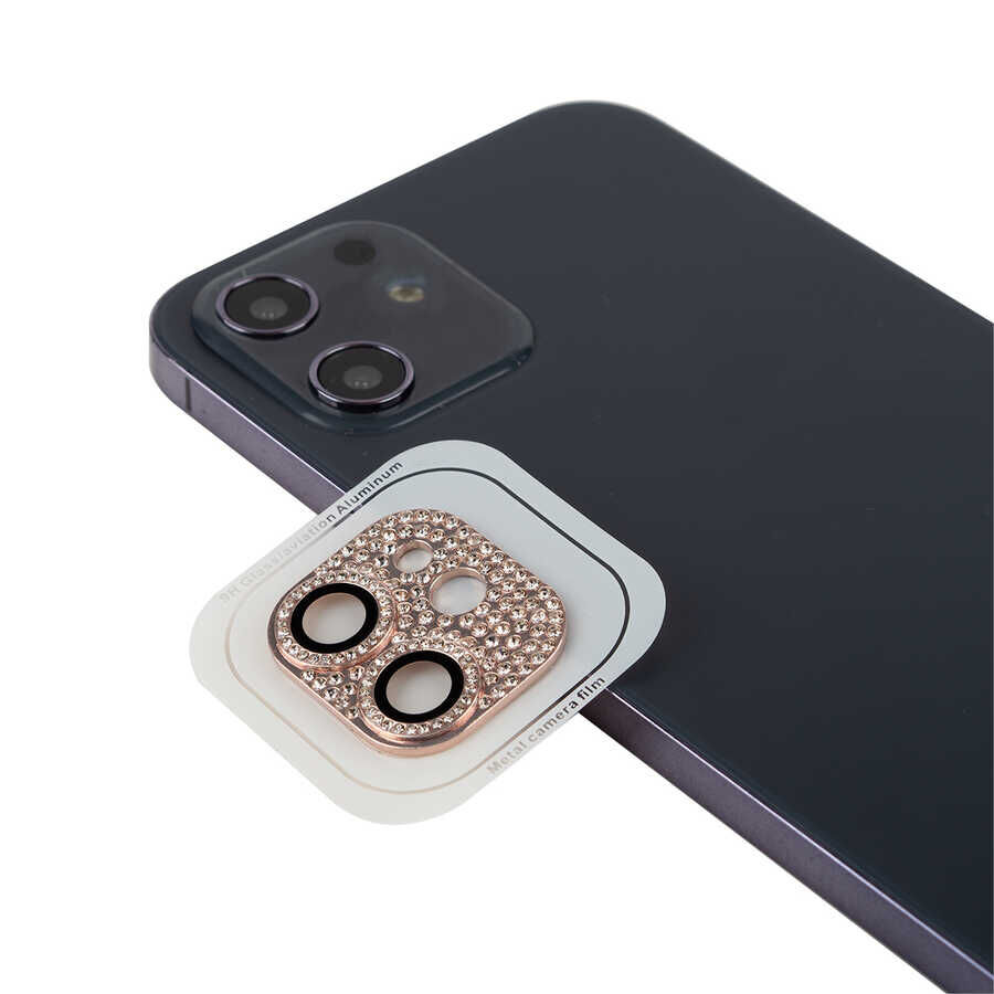 iPhone 11 CL-08 Kamera Lens Koruyucu Pembe