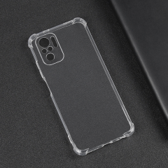Xiaomi Redmi Note 10S Kılıf Nitro Anti Shock Darbe Emici Köşe Korumalı Şeffaf Silikon Kapak