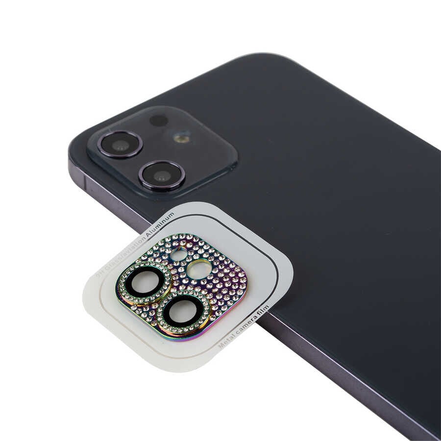 iPhone 11 CL-08 Kamera Lens Koruyucu Colorful