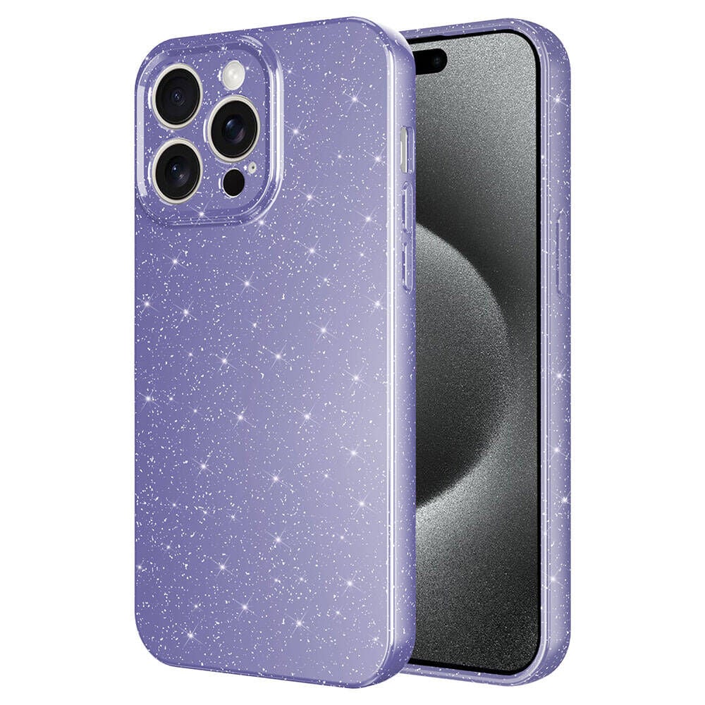 iPhone 15 Pro Kılıf Kamera Korumalı Simli Lüks Koton Kapak