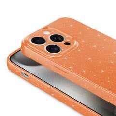 iPhone 15 Pro Kılıf Kamera Korumalı Simli Lüks Koton Kapak Gümüş