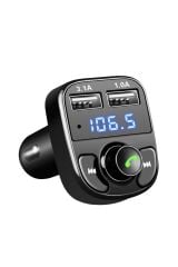 Araç Fm Transmitter 5.0 Bluetooth Araç Kiti Usb Mp3 Sd Kart Flash Için Uygun Çakmaklık Girişli