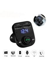 Araç Fm Transmitter 5.0 Bluetooth Araç Kiti Usb Mp3 Sd Kart Flash Için Uygun Çakmaklık Girişli
