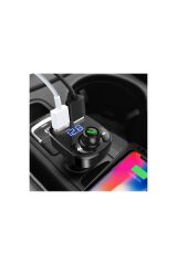 Araç Fm Transmitter 5.0 Bluetooth Araç Kiti Usb Mp3 Sd Kart Flash Için Uygun Çakmaklık Girişli