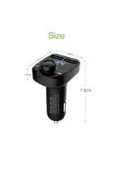 Araç Fm Transmitter 5.0 Bluetooth Araç Kiti Usb Mp3 Sd Kart Flash Için Uygun Çakmaklık Girişli
