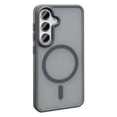 Samsung Galaxy S25 Plus Kılıf Kablosuz Şarj Özellikli Mat Arka Yüzey Sio Kapak