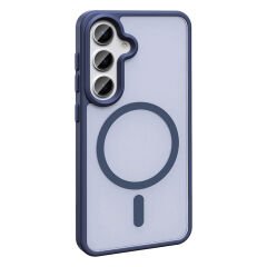 Samsung Galaxy S25 Plus Kılıf Kablosuz Şarj Özellikli Mat Arka Yüzey Sio Kapak