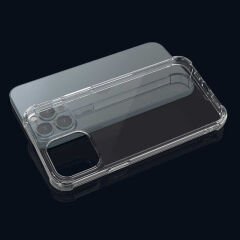 iPhone 13 Pro Max Kılıf Nitro Anti Shock Darbe Emici Köşe Korumalı Şeffaf Silikon Kapak