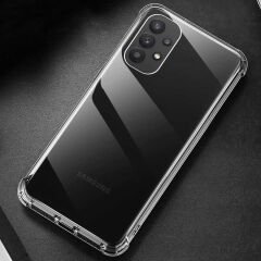 Samsung Galaxy A72 Kılıf Nitro Anti Shock Darbe Emici Köşe Korumalı Şeffaf Silikon Kapak