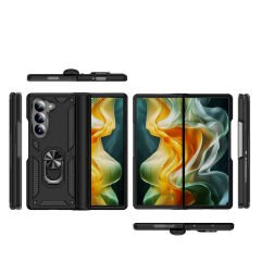 Samsung Galaxy Z Fold 6 Kılıf Vega Tank Sert Yüzüklü Standlı Zırh Koruma Kapak