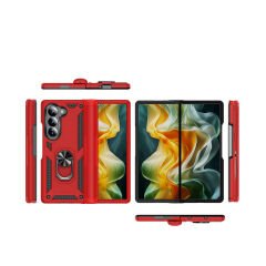 Samsung Galaxy Z Fold 6 Kılıf Vega Tank Sert Yüzüklü Standlı Zırh Koruma Kapak