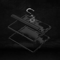 Samsung Galaxy Z Fold 6 Kılıf Vega Tank Sert Yüzüklü Standlı Zırh Koruma Kapak