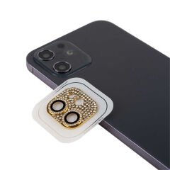iPhone 12 Mini CL-08 Kamera Lens Koruyucu Kırmızı