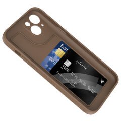 iPhone 15 Kılıf Kamera Korumalı Kartlık Hazneli Vitra Kapak