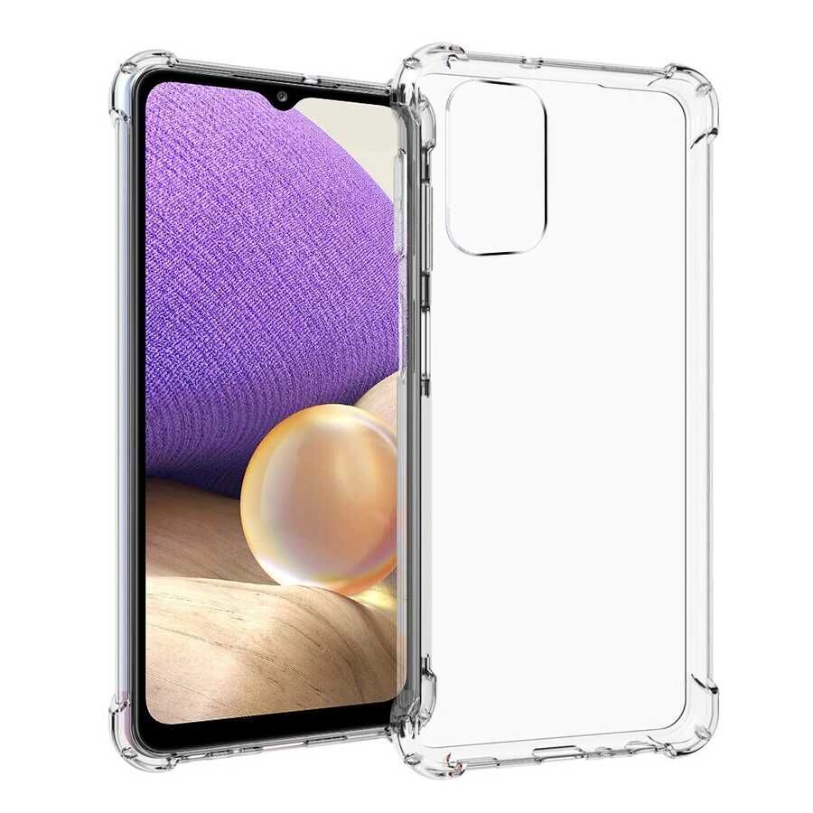 Samsung Galaxy A52 Kılıf Nitro Anti Shock Darbe Emici Köşe Korumalı Şeffaf Silikon Kapak