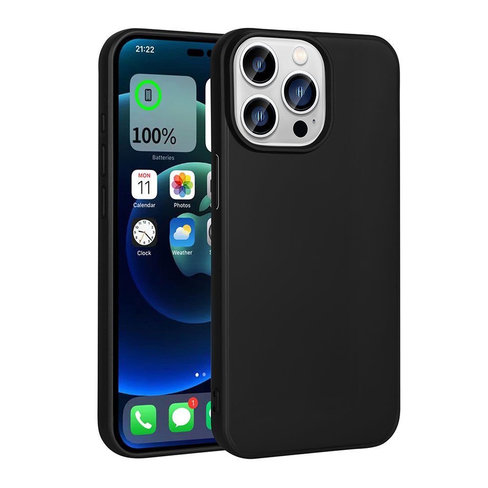 iPhone 15 Pro Kılıf Premier Silikon Kapak Siyah