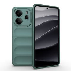 Xiaomi Redmi Note 14 4G Kılıf Esnek TPU Oyuklu Arka Yüzey Tasarımlı Etnik Silikon Kapak