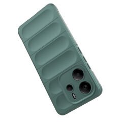 Xiaomi Redmi Note 14 4G Kılıf Esnek TPU Oyuklu Arka Yüzey Tasarımlı Etnik Silikon Kapak