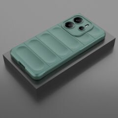 Xiaomi Redmi Note 14 4G Kılıf Esnek TPU Oyuklu Arka Yüzey Tasarımlı Etnik Silikon Kapak