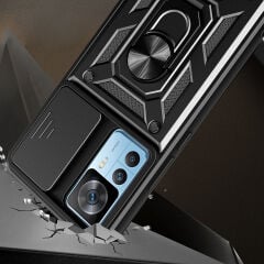 Xiaomi Mi 12T Kılıf Magnetik Standlı Kamera Korumalı Sürgülü Vega Kapak