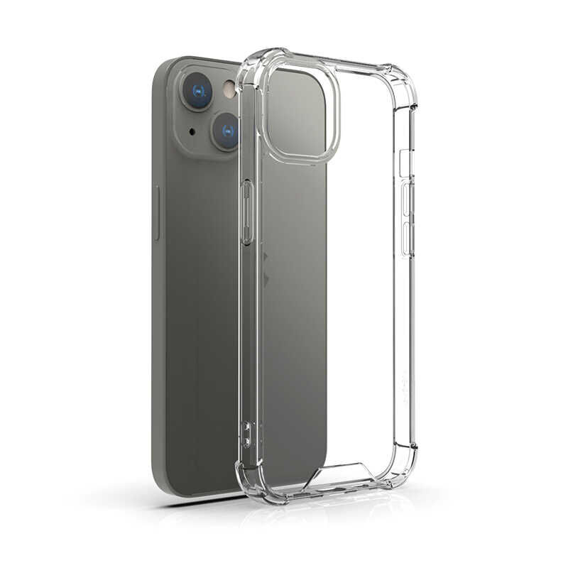 iPhone 13 Kılıf Nitro Anti Shock Darbe Emici Köşe Korumalı Şeffaf Silikon Kapak