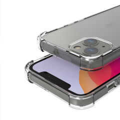 iPhone 13 Kılıf Nitro Anti Shock Darbe Emici Köşe Korumalı Şeffaf Silikon Kapak Renksiz