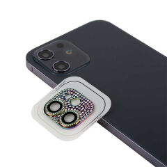 iPhone 12 Mini CL-08 Kamera Lens Koruyucu Colorful