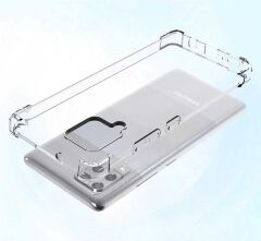 Samsung Galaxy A12 Kılıf Nitro Anti Shock Darbe Emici Köşe Korumalı Şeffaf Silikon Kapak