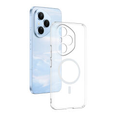 Honor 400 Pro Uyumlu Kamera Korumalı MagSafe Şarj Özellikli Şeffaf Sararmaz London Sert Plastik Kapak