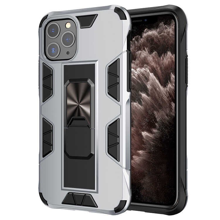 iPhone 11 Pro Max Kılıf Volve Kapak Gri
