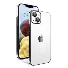 iPhone 14 Kılıf Kamera Korumalı Renkli Çerçevel Garaj Kapak