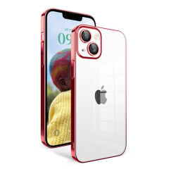 iPhone 14 Kılıf Kamera Korumalı Renkli Çerçevel Garaj Kapak