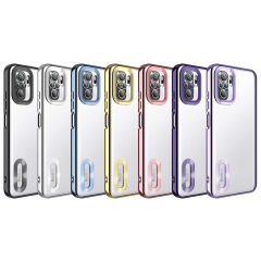 Xiaomi Redmi Note 10 Kılıf Kamera Korumalı Logo Gösteren Omega Kapak Kılıf